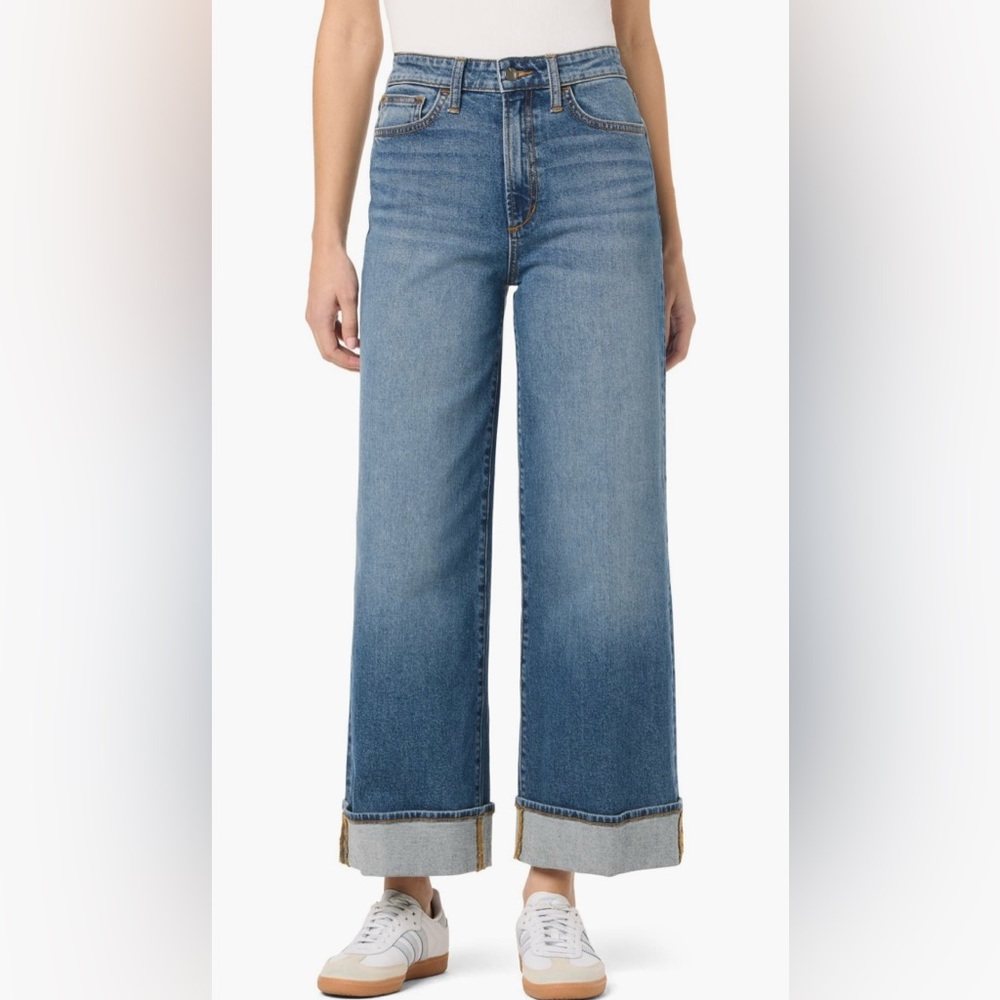 Joes cuffed high waist ankle wide leg jeans NWT
